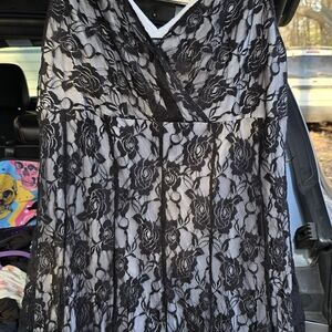 Glamour Black Lace Dress